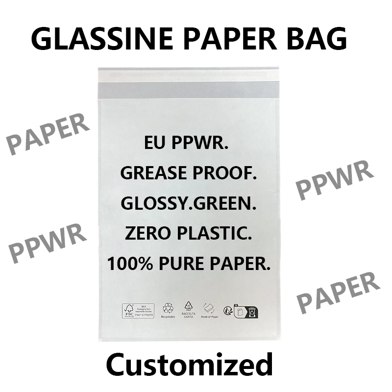 EU PPWR Ready Glassine Paper Bag | Опаковка от 100% чиста хартия без пластмаса