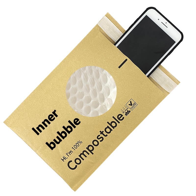 Пощенски чанти с мехурчета от крафт пликове